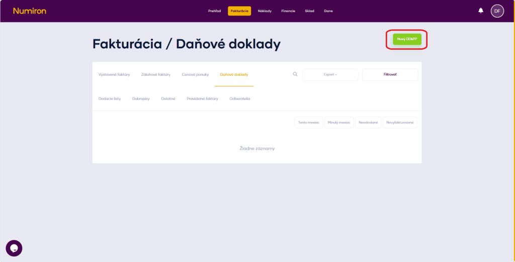 fakturacia danove doklady new