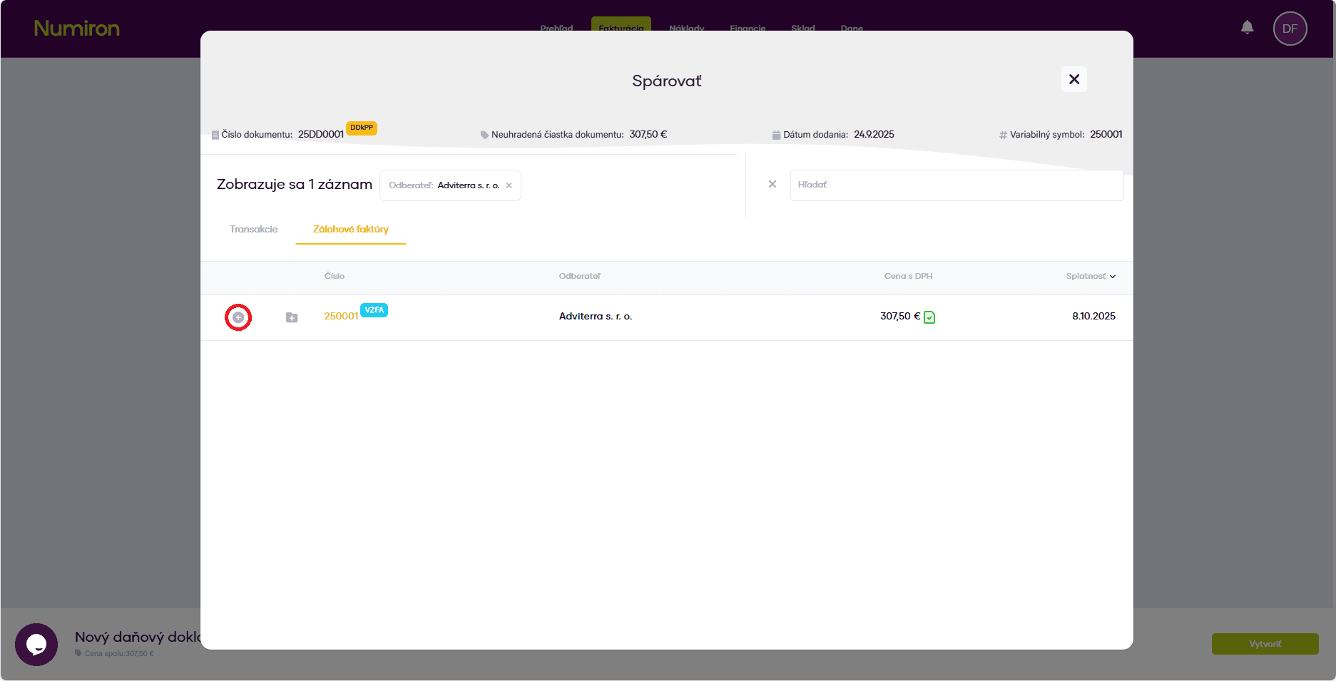 fakturacia danove doklady parovnanie