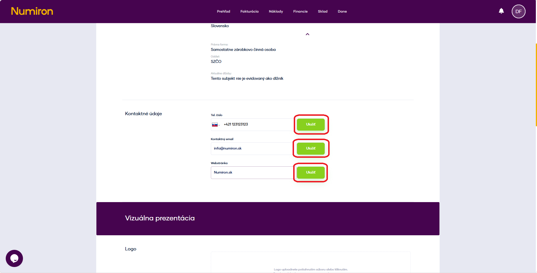 subjekt kontaktne udaje