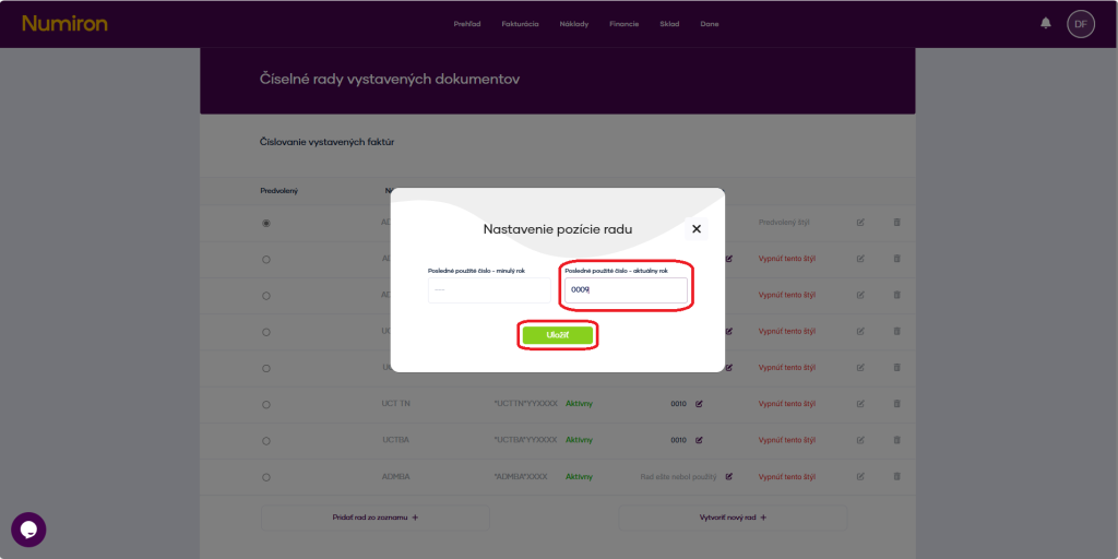 ciselne rady uprava uložiť