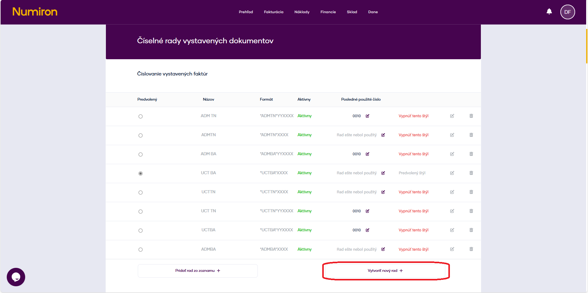 ciselne rady vytvorit